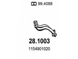 ASSO 28.1003 išleidimo kolektorius 
 Išmetimo sistema -> Išmetimo vamzdžiai
1154901020