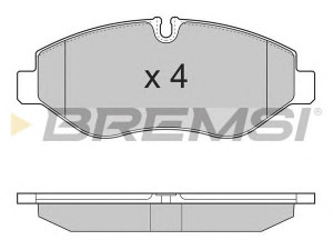 BREMSI BP3324 stabdžių trinkelių rinkinys, diskinis stabdys 
 Techninės priežiūros dalys -> Papildomas remontas
MVP2012, 42555881, 42561355, 2E0698151E