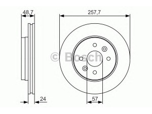 BOSCH 0 986 479 S77 stabdžių diskas 
 Dviratė transporto priemonės -> Stabdžių sistema -> Stabdžių diskai / priedai
0K2N1 33251