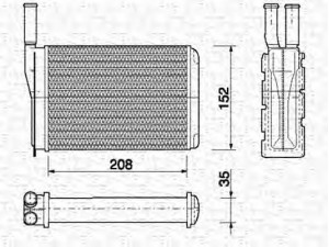 MAGNETI MARELLI 350218154000 šilumokaitis, salono šildymas 
 Šildymas / vėdinimas -> Šilumokaitis
7701027040, 7701027078