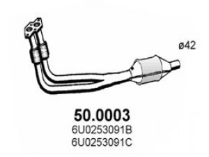 ASSO 50.0003 katalizatoriaus keitiklis 
 Išmetimo sistema -> Katalizatoriaus keitiklis
6U0253091B, 6U0253091C, 6U0253091CX