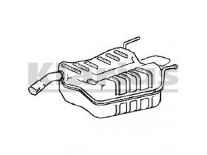 KLARIUS GM456G galinis duslintuvas 
 Išmetimo sistema -> Duslintuvas
5852179, 24422037, 24422037, 5852179