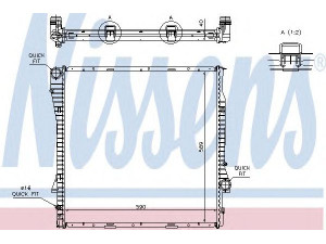 NISSENS 60787A radiatorius, variklio aušinimas 
 Aušinimo sistema -> Radiatorius/alyvos aušintuvas -> Radiatorius/dalys
1.439.101, 1710.1.439.101
