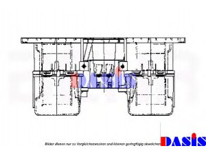 AKS DASIS 740870N vidaus pūtiklis 
 Šildymas / vėdinimas -> Orpūtė/dalys
81619306064, 8169306064