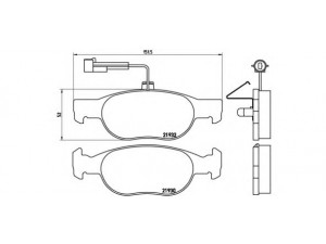 BREMBO P 23 113 stabdžių trinkelių rinkinys, diskinis stabdys 
 Techninės priežiūros dalys -> Papildomas remontas
71770954