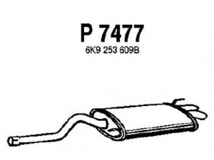 FENNO P7477 galinis duslintuvas 
 Išmetimo sistema -> Duslintuvas
6K9253609B, 6K9253609B