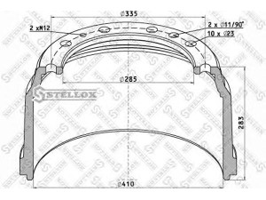STELLOX 85-00111-SX stabdžių būgnas
42118427