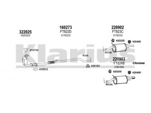KLARIUS 330908E išmetimo sistema 
 Išmetimo sistema -> Išmetimo sistema, visa