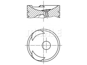 MAHLE ORIGINAL 127 58 00 stūmoklis
2P 6271, 2P 6272, 2P6270, 4N9258