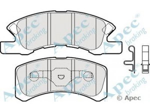 APEC braking PAD1986 stabdžių trinkelių rinkinys, diskinis stabdys 
 Techninės priežiūros dalys -> Papildomas remontas
4605B005