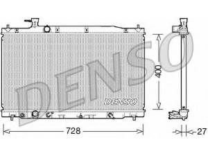 DENSO DRM40033 radiatorius, variklio aušinimas 
 Aušinimo sistema -> Radiatorius/alyvos aušintuvas -> Radiatorius/dalys
19010RZPG51