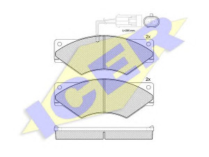 ICER 141328 stabdžių trinkelių rinkinys, diskinis stabdys 
 Techninės priežiūros dalys -> Papildomas remontas
190 6427