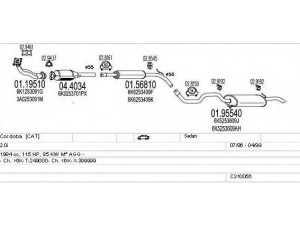 MTS C310056006939 išmetimo sistema 
 Išmetimo sistema -> Išmetimo sistema, visa