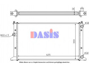 AKS DASIS 040005N radiatorius, variklio aušinimas
