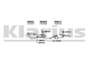 KLARIUS 720233U išmetimo sistema 
 Išmetimo sistema -> Išmetimo sistema, visa