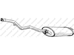 BOSAL 280-979 galinis duslintuvas 
 Išmetimo sistema -> Duslintuvas
20100-06F00, 20100-07F00, 20100-33F00