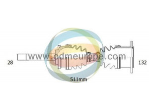 ODM-MULTIPARTS 18-082780 kardaninis velenas 
 Ratų pavara -> Kardaninis velenas
HR204000
