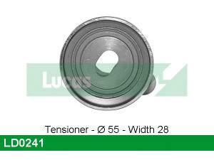 LUCAS ENGINE DRIVE LD0241 įtempiklio skriemulys, paskirstymo diržas