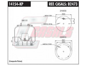 CASALS B2473 dėklas, pneumatinė pakaba 
 Pakaba -> Pneumatinė pakaba
5010239252, 5010488071