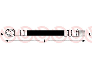 BREMBO T 85 001 stabdžių žarnelė 
 Stabdžių sistema -> Stabdžių žarnelės
4023587, 894946, 744401, 172025B