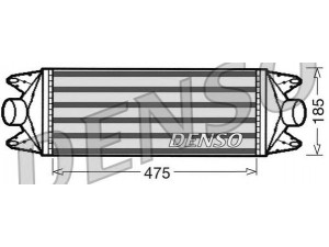 DENSO DIT12001 tarpinis suslėgto oro aušintuvas, kompresorius
504022617, 504084140, 99487925
