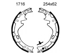 BSF 01716 stabdžių trinkelių komplektas 
 Techninės priežiūros dalys -> Papildomas remontas
4406003N25, 4406003N26, 4406031G25
