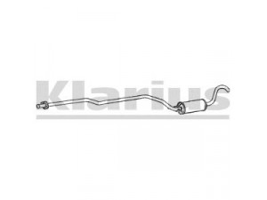 KLARIUS 270074 vidurinis duslintuvas 
 Išmetimo sistema -> Duslintuvas
5025167, 6175349