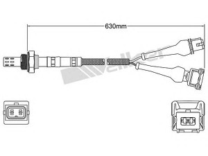 WALKER PRODUCTS 250-24587 lambda jutiklis 
 Variklis -> Variklio elektra
7619304, 7619304