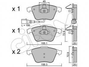 CIFAM 822-549-4 stabdžių trinkelių rinkinys, diskinis stabdys 
 Techninės priežiūros dalys -> Papildomas remontas
8J0 698 151A, 8J0 698 151F, 8P0 698 151