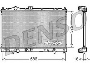 DENSO DRM45021 radiatorius, variklio aušinimas
MR281626, MR482848