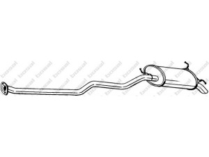 BOSAL 287-473 galinis duslintuvas 
 Išmetimo sistema -> Duslintuvas
28700-26401, 28700-26500
