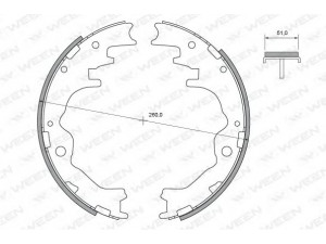 WEEN 152-2377 stabdžių trinkelių komplektas 
 Techninės priežiūros dalys -> Papildomas remontas
LAYJ2638ZA, U00926310A, U0Y92638ZA