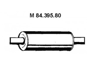 EBERSPÄCHER 84.395.80 vidurinis duslintuvas 
 Išmetimo sistema -> Duslintuvas
1 053 089, 1 113 732, 1 492 193