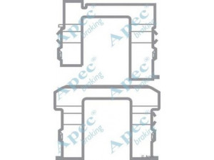 APEC braking KIT443 priedų komplektas, stabdžių trinkelė 
 Stabdžių sistema -> Būgninis stabdys -> Dalys/priedai