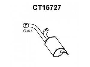 VENEPORTE CT15727 galinis duslintuvas 
 Išmetimo sistema -> Duslintuvas
9661844980, 173053