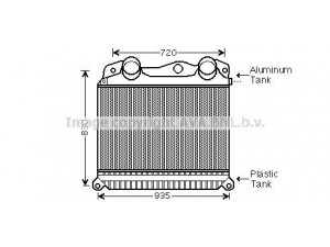 AVA QUALITY COOLING MN4056 tarpinis suslėgto oro aušintuvas, kompresorius 
 Variklis -> Oro tiekimas -> Įkrovos agregatas (turbo/superįkrova) -> Tarpinis suslėgto oro aušintuvas
81061300199, 81061300204, 81061300217