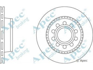 APEC braking DSK2220 stabdžių diskas 
 Dviratė transporto priemonės -> Stabdžių sistema -> Stabdžių diskai / priedai
857615601