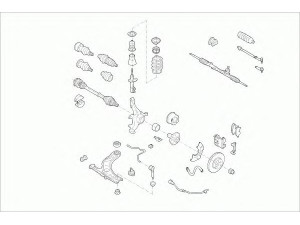 SACHS VW-GOLF-FS010 vairavimo mechanizmas; rato pakaba 
 Ašies montavimas/vairavimo mechanizmas/ratai -> Prekių paieška pagal schemą