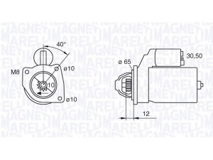MAGNETI MARELLI 063280061010 starteris 
 Elektros įranga -> Starterio sistema -> Starteris
51890632, S114-947A