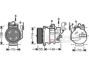 VAN WEZEL 0200K187 kompresorius, oro kondicionierius 
 Oro kondicionavimas -> Kompresorius/dalys
JPB000183