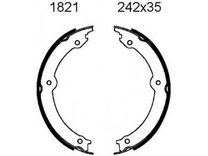 BSF 01821 stabdžių trinkelių komplektas, stovėjimo stabdis 
 Stabdžių sistema -> Rankinis stabdys
4653060020