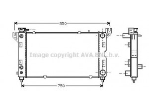 AVA QUALITY COOLING CRA2028 radiatorius, variklio aušinimas