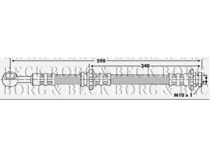 BORG & BECK BBH6881 stabdžių žarnelė 
 Stabdžių sistema -> Stabdžių žarnelės
462102F205, 462108F800