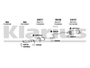 KLARIUS 570144E išmetimo sistema 
 Išmetimo sistema -> Išmetimo sistema, visa