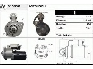 EDR 913936 starteris
M2T50281, M2T50285, M2T53681, MM317600