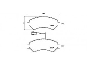 BREMBO P 61 094 stabdžių trinkelių rinkinys, diskinis stabdys 
 Techninės priežiūros dalys -> Papildomas remontas
425373, 425374, 425376, 425463