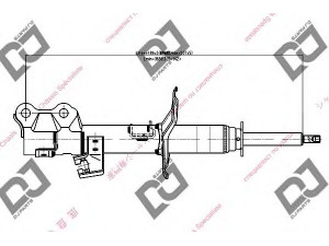 DJ PARTS DS1106GS amortizatorius 
 Pakaba -> Amortizatorius
54302ED001, 54302ED002, 54302ED025