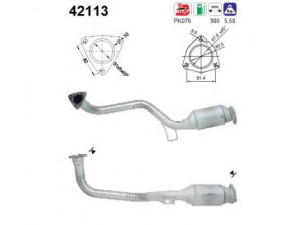 AS 42113 katalizatoriaus keitiklis 
 Išmetimo sistema -> Katalizatoriaus keitiklis
4A0253058M, 8A0253058CX, 8A0253096BJ