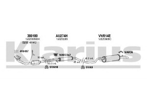KLARIUS 790316U išmetimo sistema 
 Išmetimo sistema -> Išmetimo sistema, visa