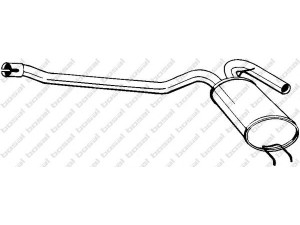 BOSAL 200-227 vidurinis duslintuvas 
 Išmetimo sistema -> Duslintuvas
77.00.774.140